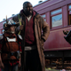 Gus (Christian Convery) and Tommy (Nonso Anozie) in Sweet Tooth.